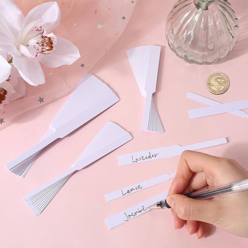 CRASPIRE CRASPIRE 300Pcs Perfume Test Strips 3 Style Rectangle Perfume