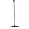 SPARTA Upright Dustpan with Aluminum Handle, Serrated Edge for Broom