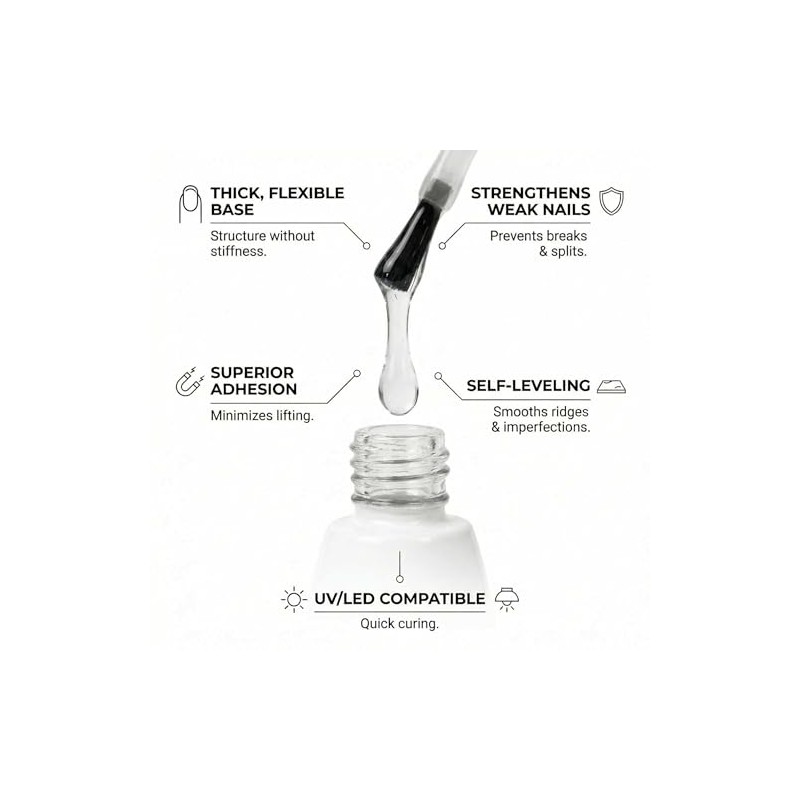 TONES Gel Base Coat - Ultra Durable UV and LED
