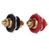 2PCS 3/8in Thru Panel Battery Terminal 250A Black Red Universal