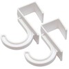 Merriway BH01840 (2 Pcs) Small Plastic Laundry Hanging Hook, Suitable