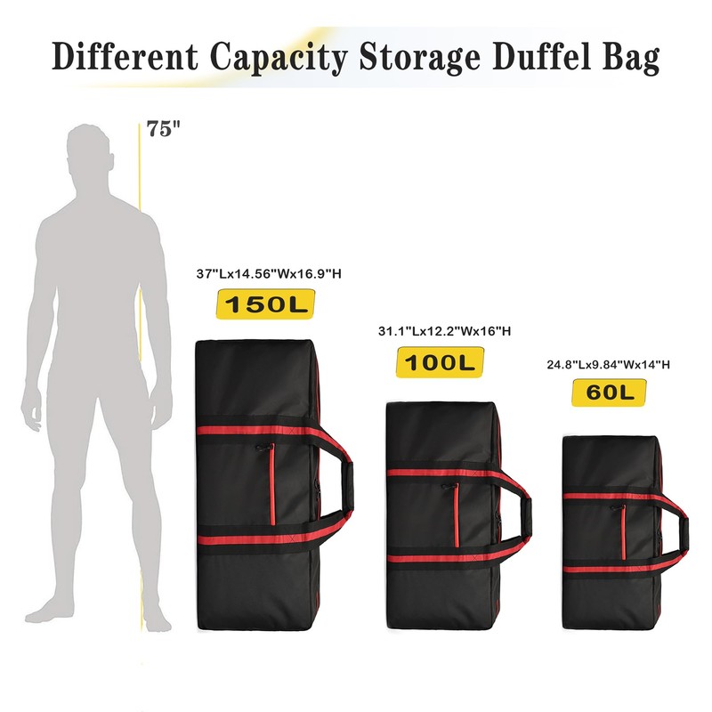KUI WAN Duffle Bags for Travel Lightweight Travel Bag for