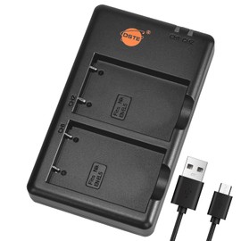 DSTE Rapid Dual Battery Charger Compatible with Nikon EN-EL5 ENEL5 Battery and CoolPix 3700 4200 5200 5900 7900 P3 P4 P80 P90 P100 P500 P510 P520 P530 P5000 P5100 P6000 S10