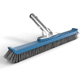 KEMANO Heavy Duty Deck/Pool Scrub Brush - Industrial-Grade Silicon Carbide Bristles & Reinforced Frame for Patio, Wood Decking, Concrete & Poolside Surfaces - Deep Cleaning for Algae, Stains & Grim