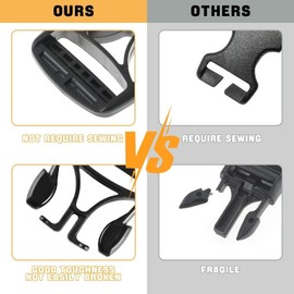 Generic- Hebilla de Red de Puerta Clip de Hebilla de Puerta Lateral de Puerta Hebilla Macho Clip de 1.5” Compatible con Polaris Ranger Ranger 570, Crew 570 900, XP 900 2014-2015 Reemplazo# 2204646