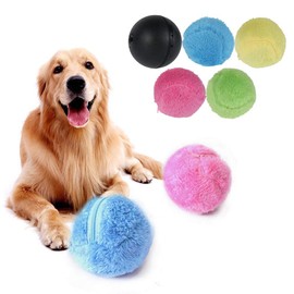 1 Rolling Ball 4 Color Ball Cover Magic Roller Ball Toy Electric Pet Toy Ball Automatic Roller Ball Magic Ball for Dog Smart Interactive Cat Toy Stimulate Hunting Instinct for Your Kitty Puppy