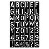 Set of 42 Washable and Reusable Letter and Number Stencil