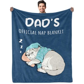 Funny Gifts for Dad, to My Dad Blanket, Dad Birthday Gift, Gifts for Dad from Daughter Son, Dad Gifts for Father's Day, Soft Flannel Throw Blanket 60"×50"