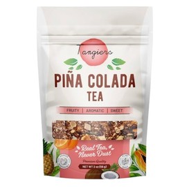 Piña Colada fruit Tea – Tangiers Tea - Tropical Fruit Infusion Blend, Caffeine-Free, Refreshing Pineapple & Coconut & Fruity Flavors, Premium Loose Leaf, 56 (G) Resealable Bag