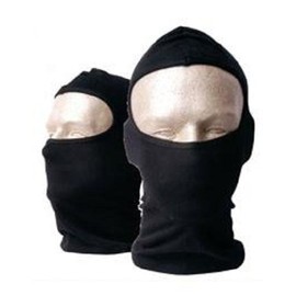 Black Knit One Hole Balaclava Winter Face Ski Mask