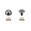 sourcing map Screw Back Rivets, 8 Sets 8x5mm Round Studs