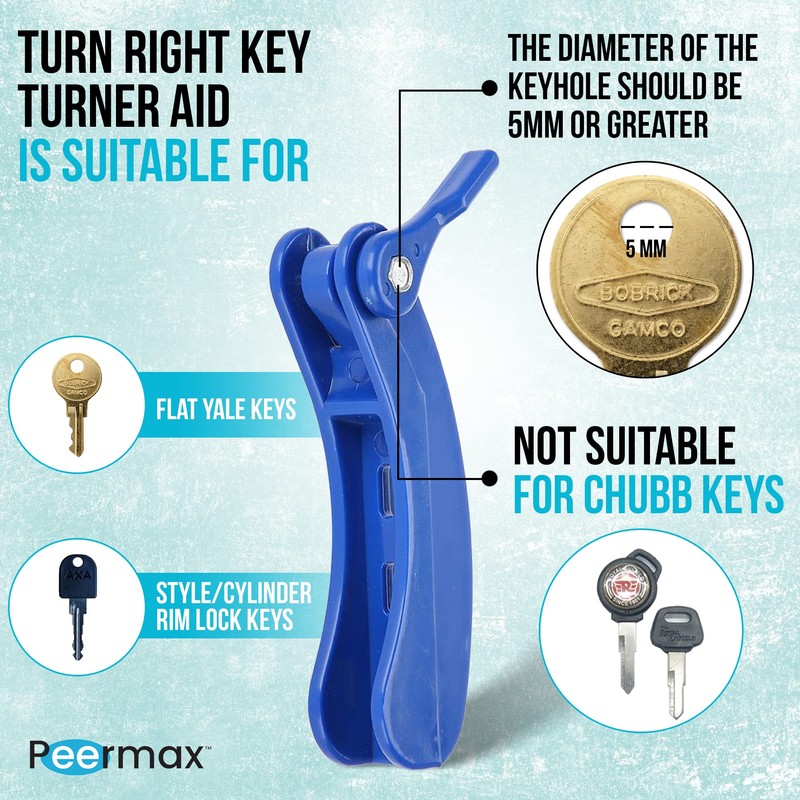 Peermax Turn Right Key Turner Aid for People with Arthritis