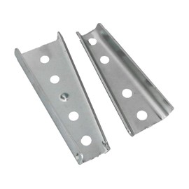 heyous 2 Sets 120x49mm Metal Silver Sectional Sofa Interlocking Connector Bed Parts Heavy Duty Interlocking Hangers Furniture Connector Bed Replacement Parts