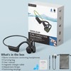 SilisoundTek Bone Conduction Swimming Headphones,Waterproof IP68,Wireless Bluetooth 5.3 Earphones with