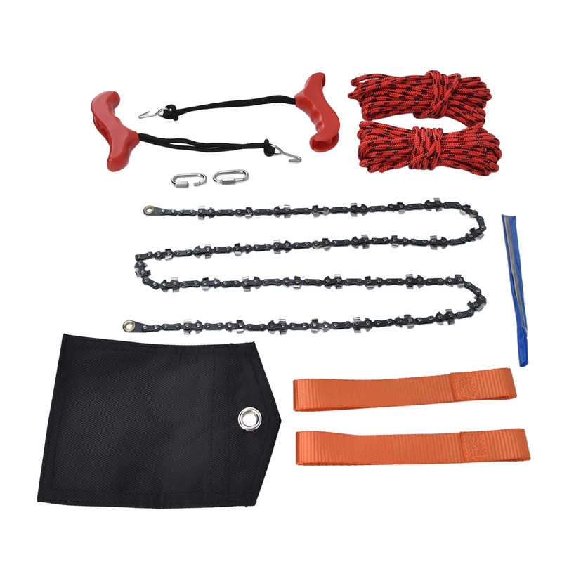 Hand Rope Chain Saw Efficient Both Sides Teeth Blades Folding