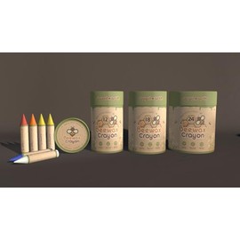 JUPITEARTH Jumbo Crayons for Toddlers 1–3, 12 Non-Toxic Beeswax Crayons, Silky & Washable, Easy to Hold & Safe for Kids, Mess-Free Coloring for Preschool Art Supplies, Ages 2–4 & 4–8