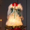 Kurt Adler Ul 10 Light Irish Angel Treetop, 12"