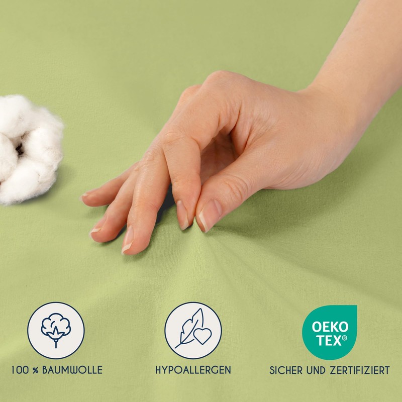 Dreamzie Premium Fitted Sheet 90 x 200 cm – 100