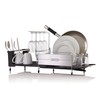 Sabatier Expandable Stainless Steel Dish Rack with Rust-Resistant Soft Coated