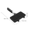 Double Waffle Baking Pan, Aluminum Stovetop Waffle Maker with Even