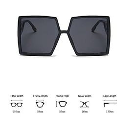 TECH-LINE-DIRECT FASHION ACCESSORIES BLACK UNISEX LARGE V OVERSIZED LADIES WOMEN SUNGLASSES DESIGNER BIG FRAME RETRO VINTAGE UK
