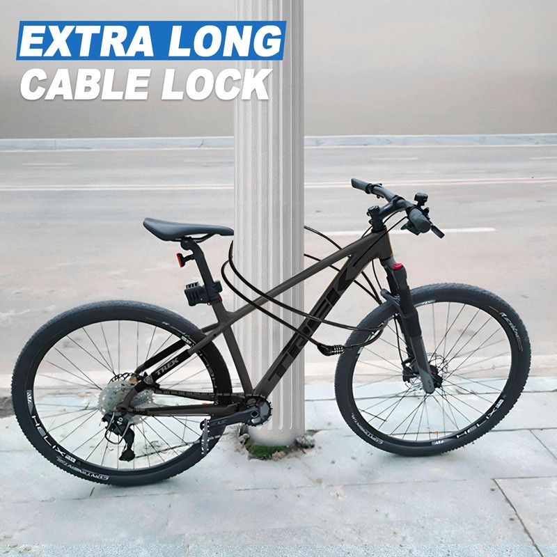 Febabilo Long Cable Lock, Extra Long Straight Bike Lock (5ft