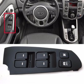 Genuine Kia 93570-1M100WK Power Window Main Switch Black LH for KIA 2009-2013 Forte / OEM Parts