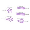 TOVINANNA 15pcs Star Hair Clips Collection Metal Snap Clips for