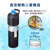 Atlas Bottle-In Bottle L Type with Spacer, Black, Large Capacity,