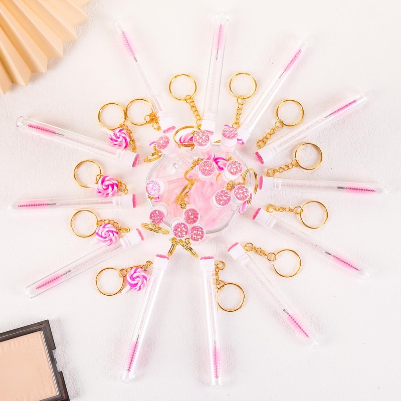 Upgrade 48 Pcs Disposable Mascara Wands Set Eyebrow Spoolies