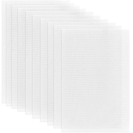 craspire Pack of 10 Fursuit Eye Mesh 11.81 x 7.87 Inches White PVC Plastic Net 0.5 mm Hole Waterproof Printable Mesh for Furries Cosplay DIY Craft Prop Making Sculpture Home Decor