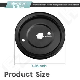756-04002 12810 V Pulley with Hub Compatible with MTD, Cub Cadet 956-04002, 13AJ78SS599, 13AM762F500, LT 1500, 13W2771S031, LT1040, LTX1040, 13W2771S231