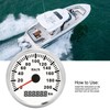3‑3/8in Speed Gauge GPS 200km/h 12V/24V for Ship Yacht Motorcycle