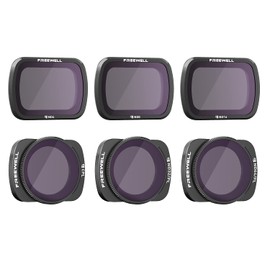 Freewell Budget Kit-Serie E-6Pack ND4, ND8, ND16, CPL, ND32/PL, ND64/PL Camera Lens Filter Kompatibel mit Osmo Pocket, Pocket 2