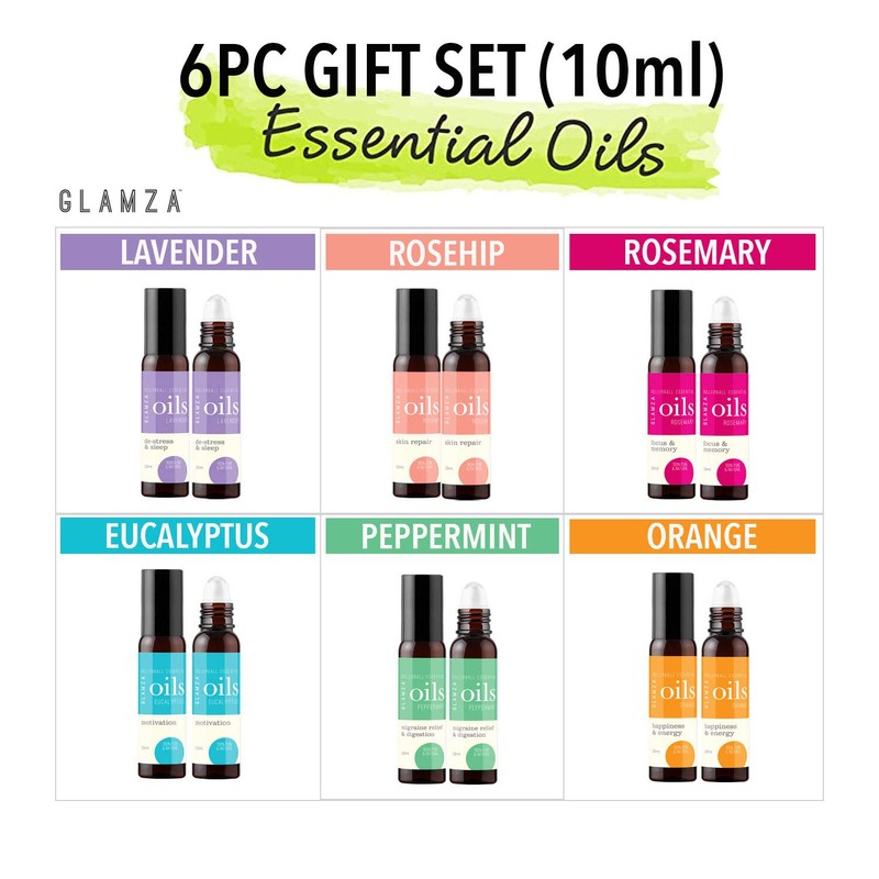 Essential Oil Set GLAMZA 100% Natural Oils - Set of