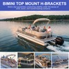 99-001524 Bimini Top Bracket Pontoon Top Bimini Clips for Boats,