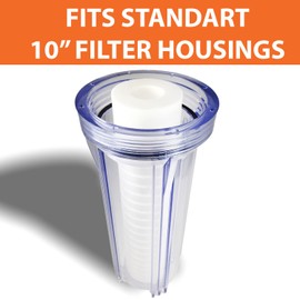 Aquaboon 1 Micron 10" x 2.5" Grooved Sediment Water Filter Replacement Cartridge for Any 10 inch RO Unit | Whole House Sediment Filtration | Compatible with P5, AP110, WFPFC5002, CFS110, RS14, 4-Pack