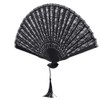 Abanico plegable de bambú para danza, abanico de mano estilo