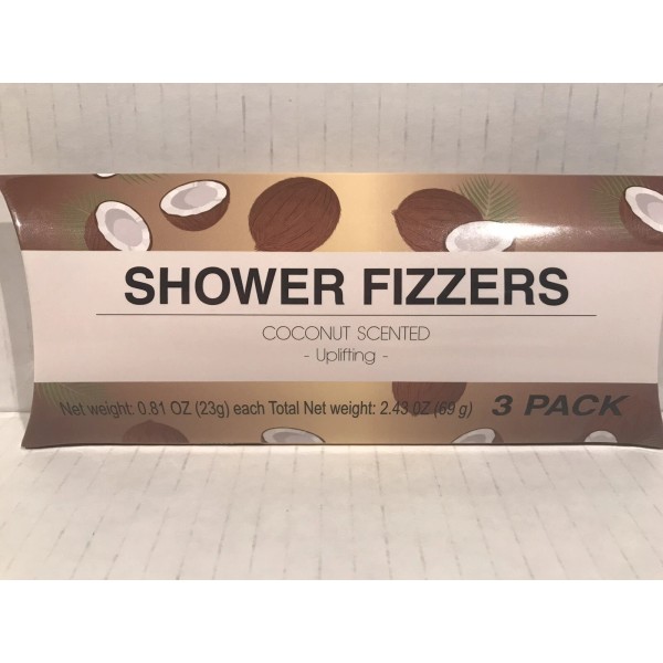 Shower Fizzers Coconut Scented-Uplift