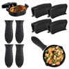 8 Pack Silicone Hot Handle Holder Cover Cast Iron Handle