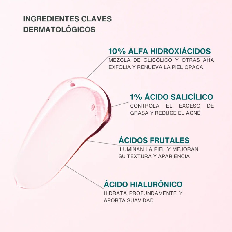 Serum Noche Ácido Salicílico + Glicólico Anti Acné Y Manchas