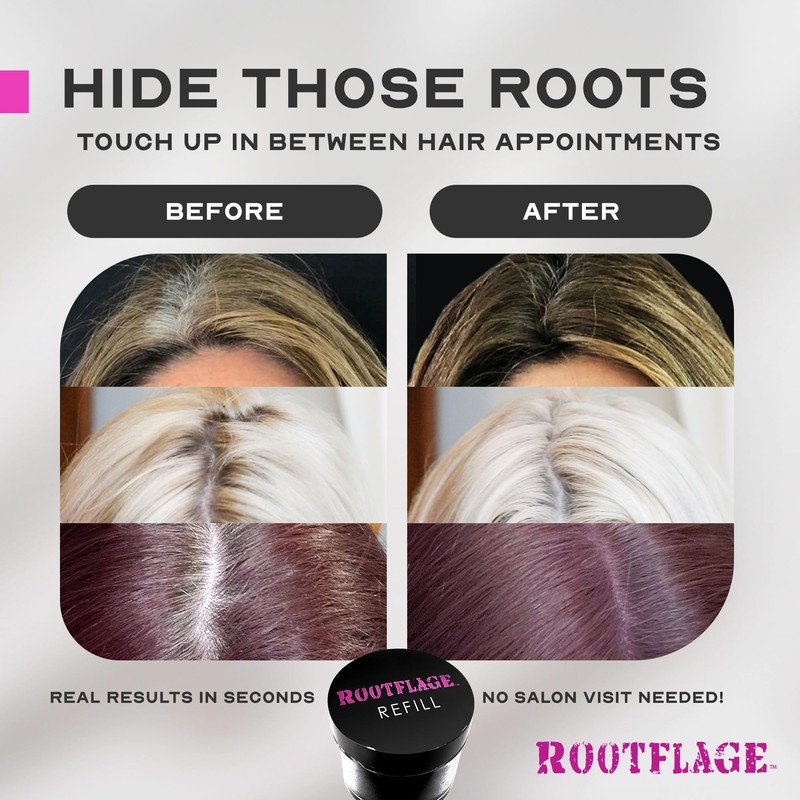 Rootflage Temporary Root Touch Up Refill (TITANIUM)