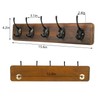 PHINGEER Rustic Wooden Coat Rack Wall Mount, Hanging Coat Rack