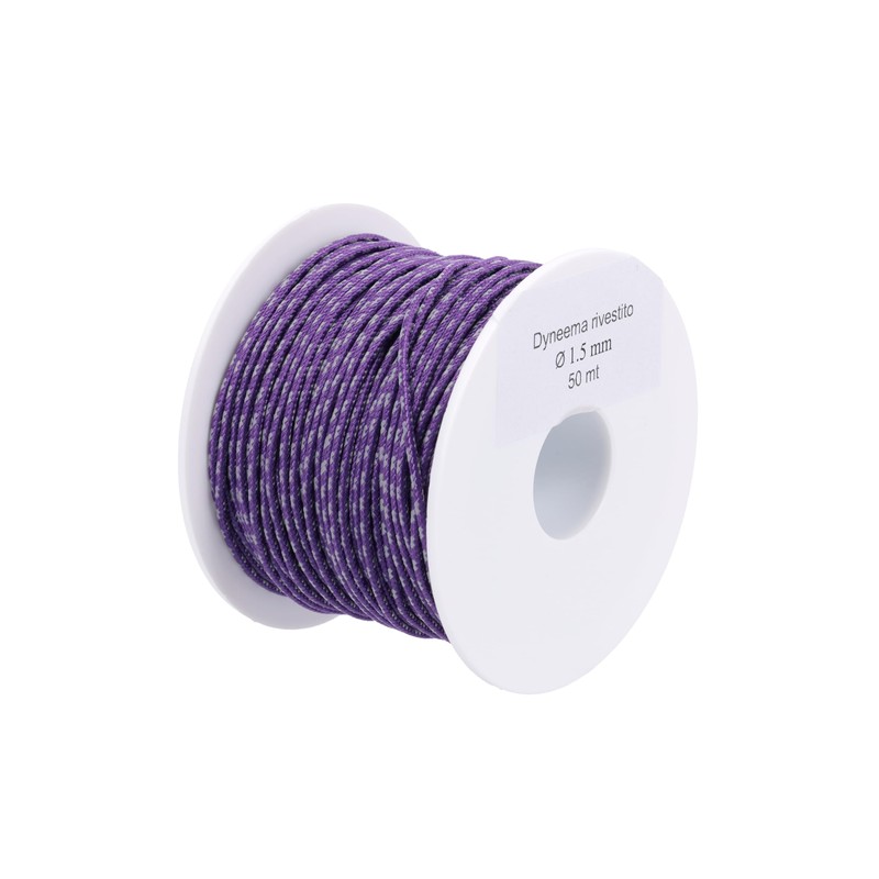 BON.MAR Dyneema Coated Line Sk 75, 50 m Spool, Purple