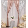 2Pieces Sequin Backdrop 2ftx8ft(60x243cm) Shiny Seamless Photo Booth Curtain for