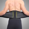 Lower Back Support Belt Black Good Breathability Wear Resistant Adjustable