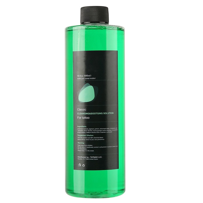 500ml Green Soap Tattoo Cleansing Soothing Solution Skin Clean Tattoo