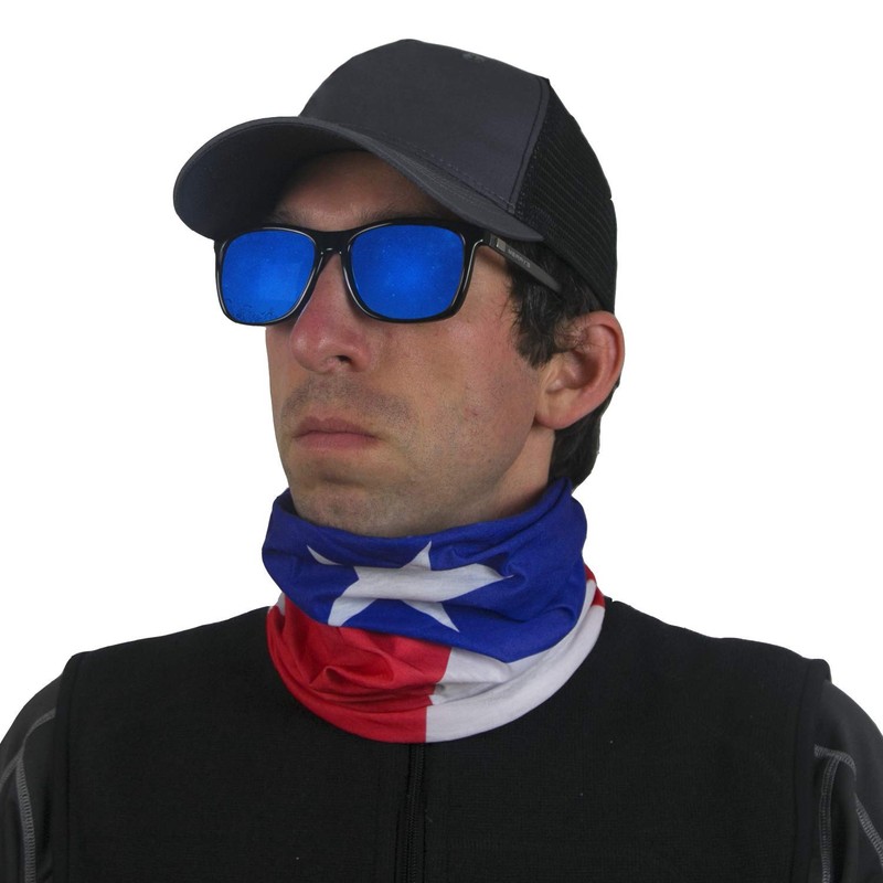 International Tie Texas Flag Bandana – Face Mask: Soft &