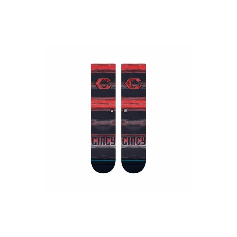 Stance 01010 REDS CC CREW RED Socks, RED (01010)