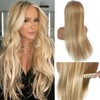 Highlight Blonde Lace Front Wigs Human Hair for White Women